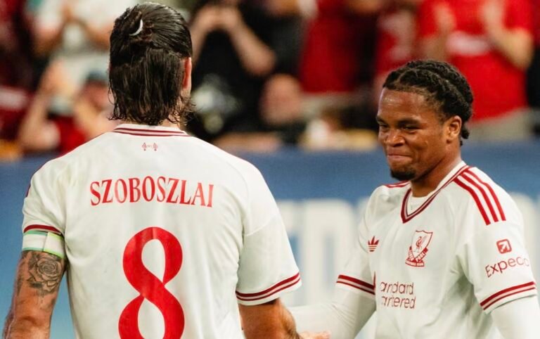 Dominik Szoboszlai and Rio Ngumoha