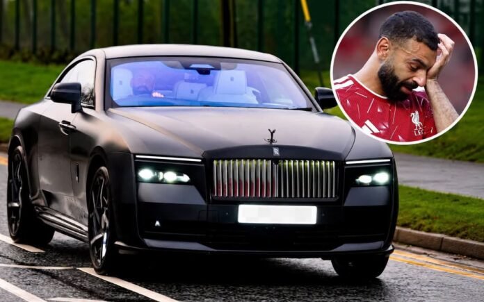 Mo Salah in his Rolls Royce Spectre